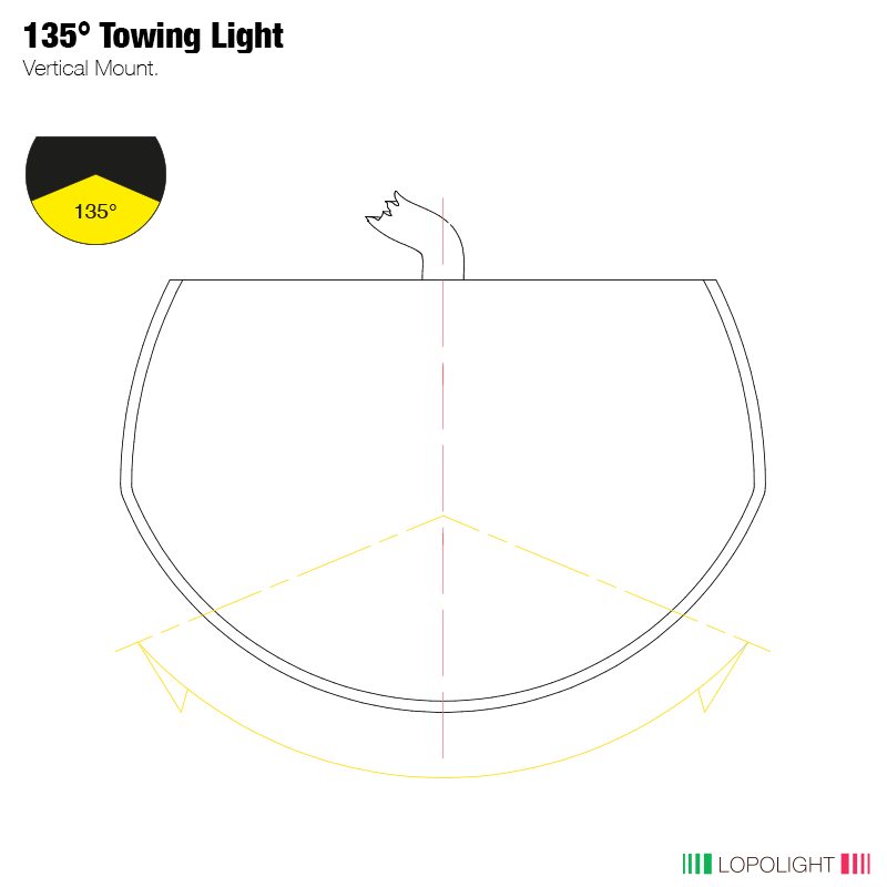 2nm 135° Yellow, Towing, black anodized 2nm 135° Yellow, Towing, black anodized
